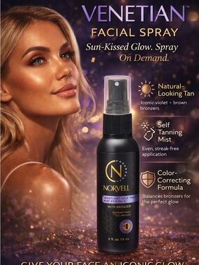Venetian Facial Spray Self-Tanning Mist - Natural Brown Glow